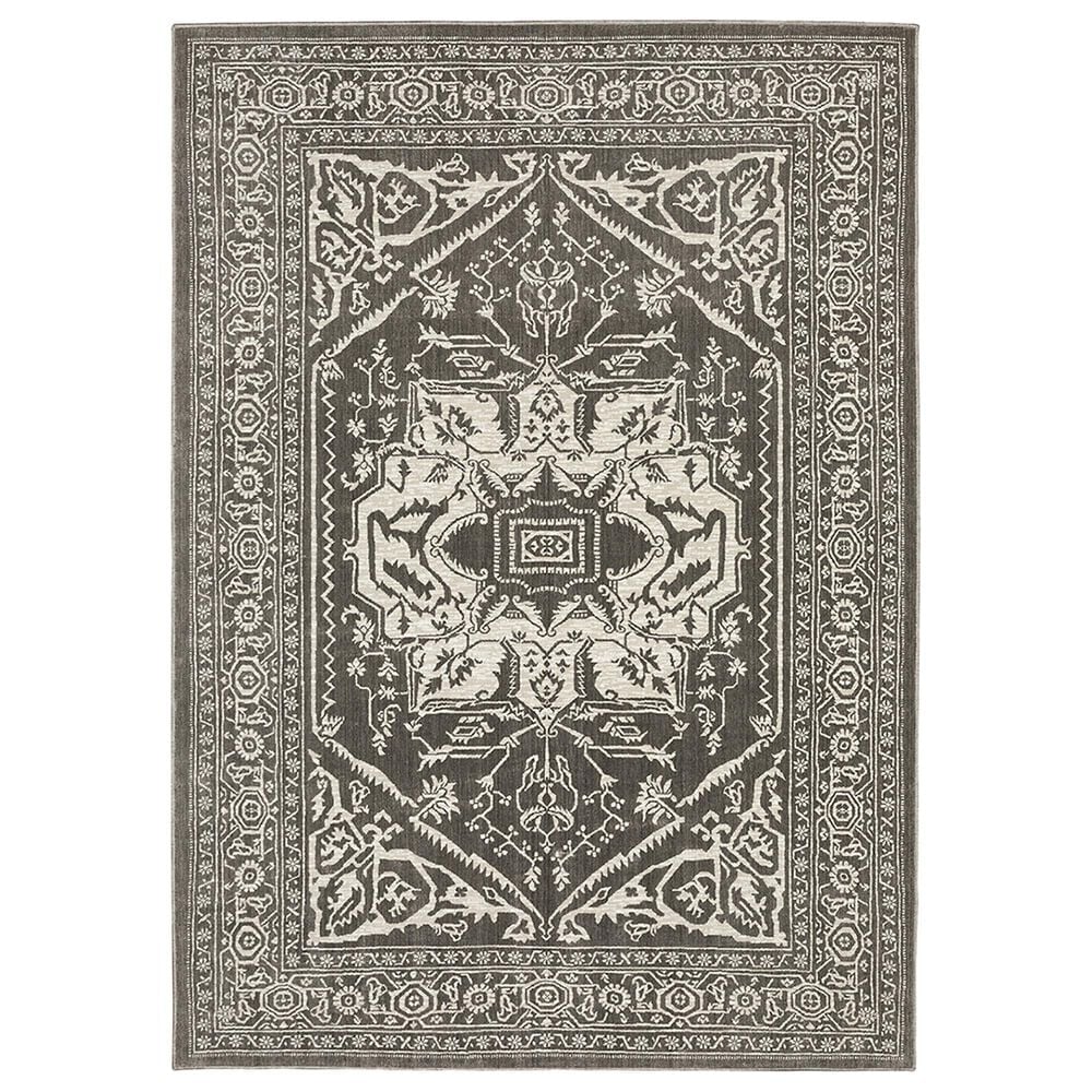 Oriental Weavers Intrigue INT04 5"3" x 7"6" Grey Area Rug, , large