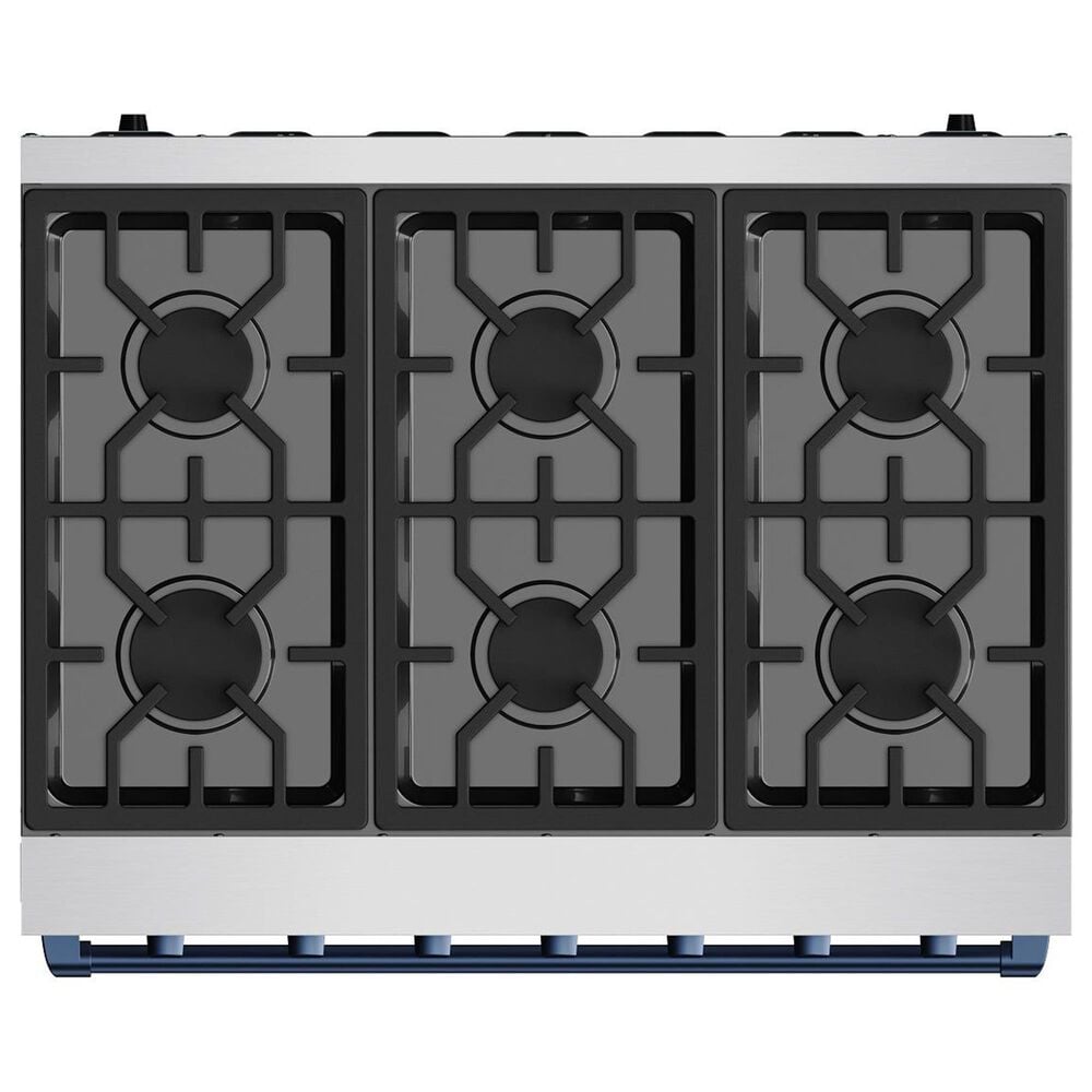 Thor Kitchen Gordon Ramsay 6 Cu. Ft. Professional Liquid Propane Range with Blue Handle Kit in Stainless Steel, , large