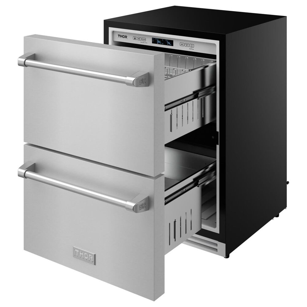 Thor Kitchen Gordon Ramsay 24" Undercounter Refrigerator in Stainless Steel, , large