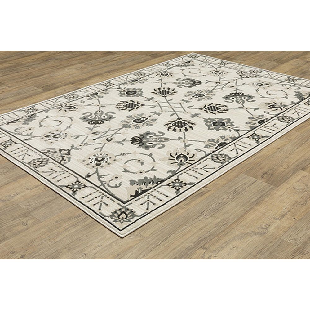 Oriental Weavers Raylan RAY03 3&#39;3&quot; x 5&#39; Ivory Area Rug, , large