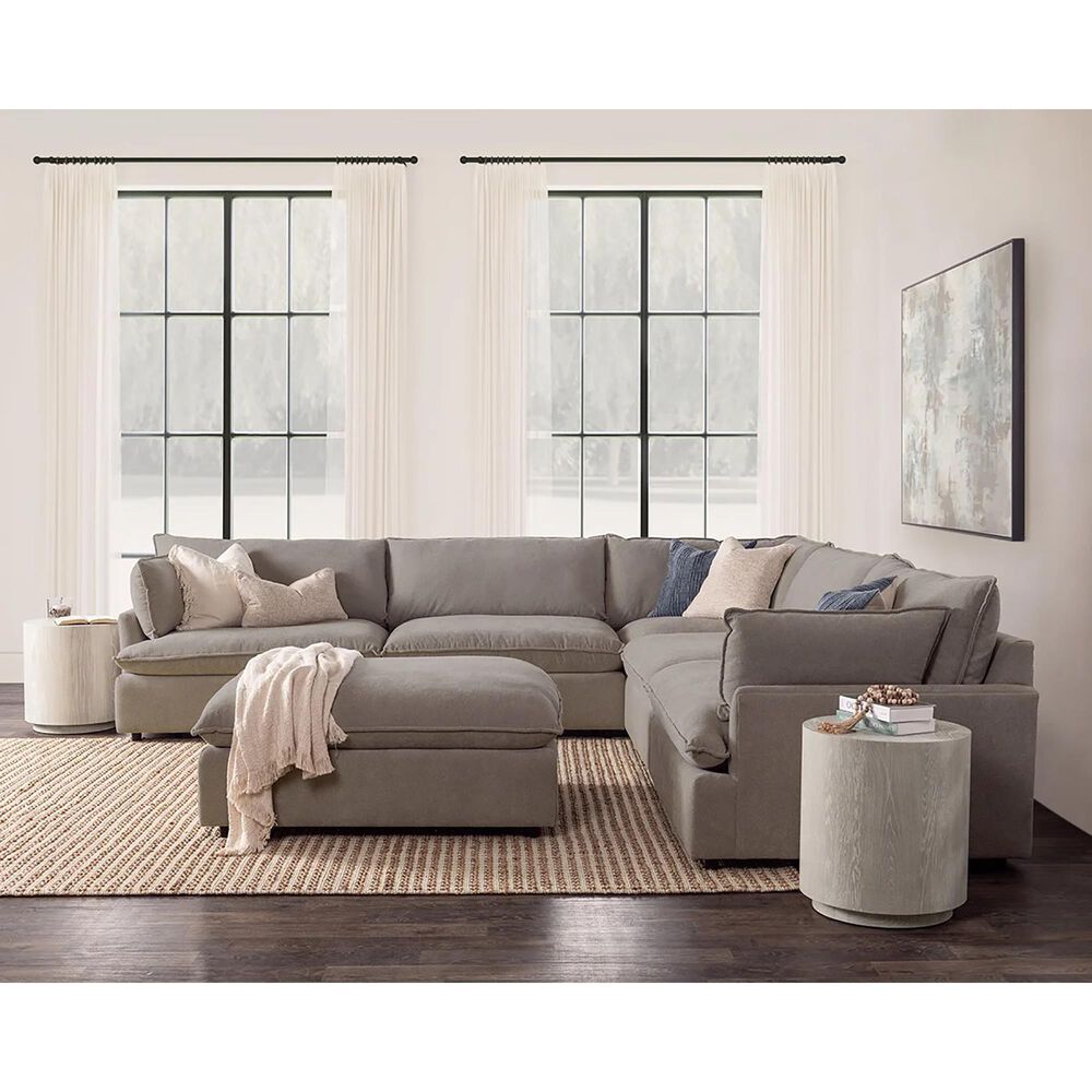 Classic Home Caplan 6-Piece Sectional in Elite Charcoal, , large