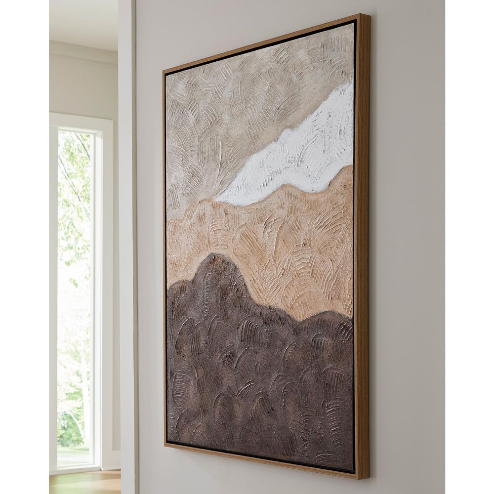 Ashley Fanthorne 36" x 48" Wall Art in Tan, Brown and White, , large
