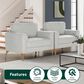 Lifestyle Solutions Mercer Accent Chair in Ivory, , large