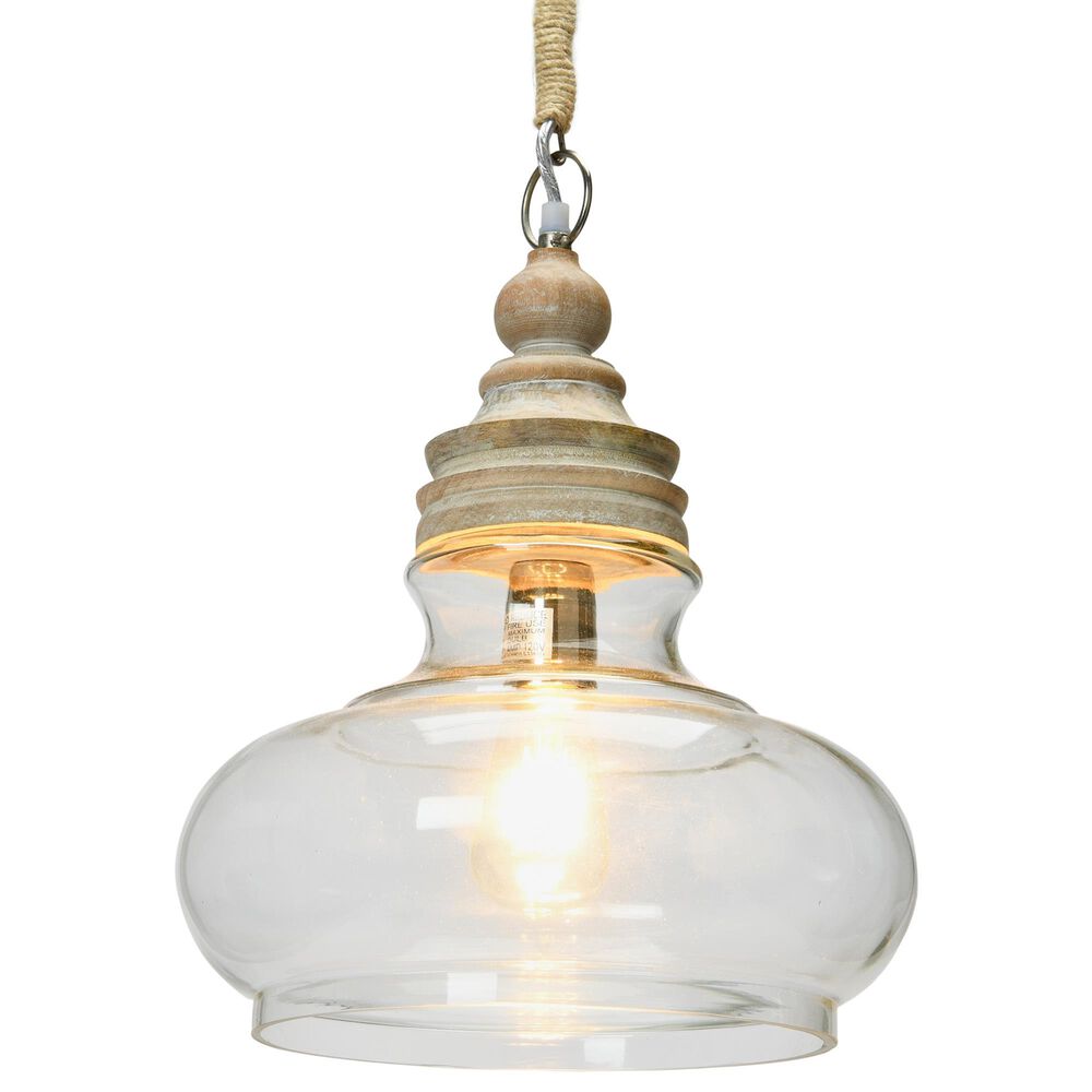 Creative Coop Beatrice 1-Light Pendant in Cream, , large
