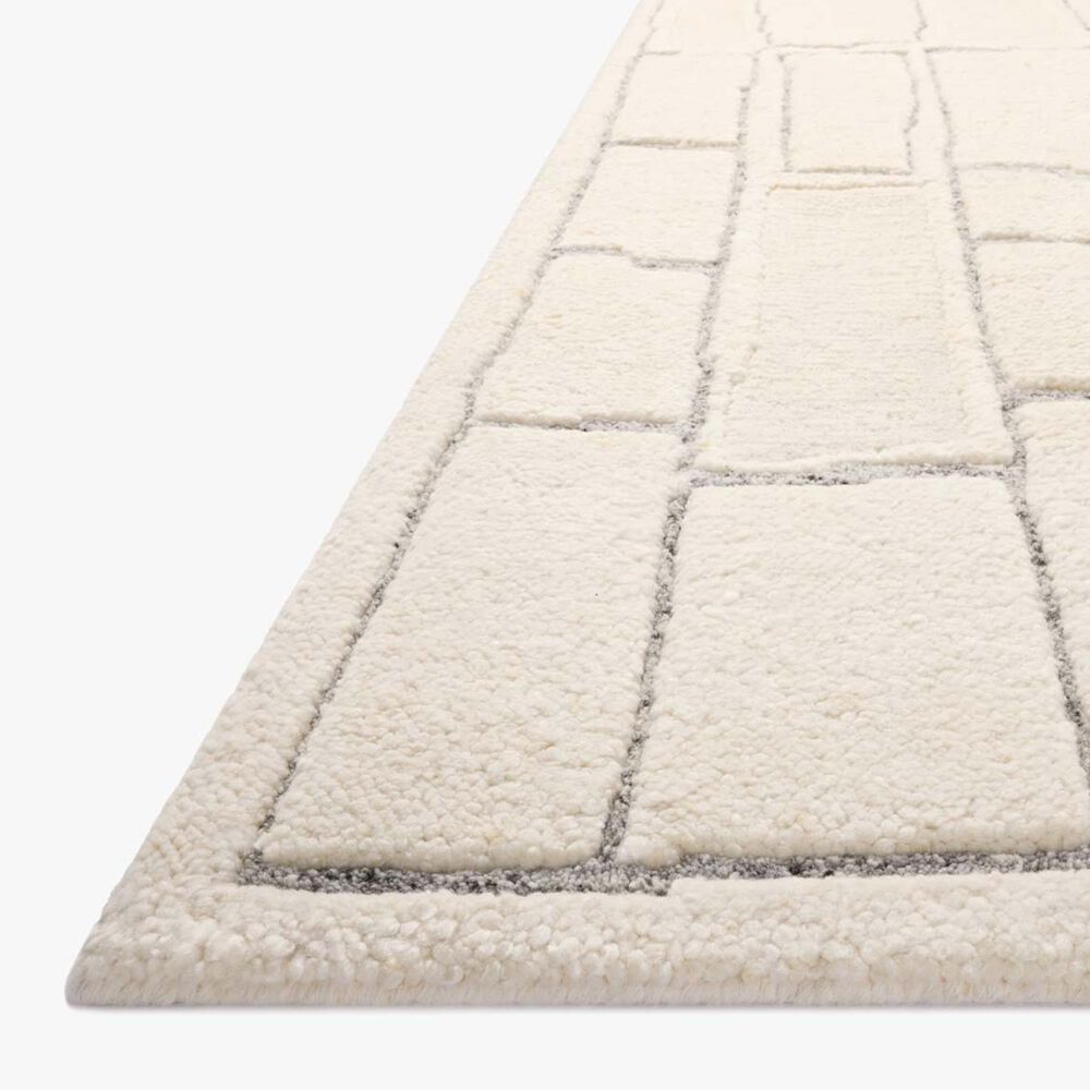 Loloi Octavia 4&#39; x 6&#39; Ivory and Slate Area Rug, , large