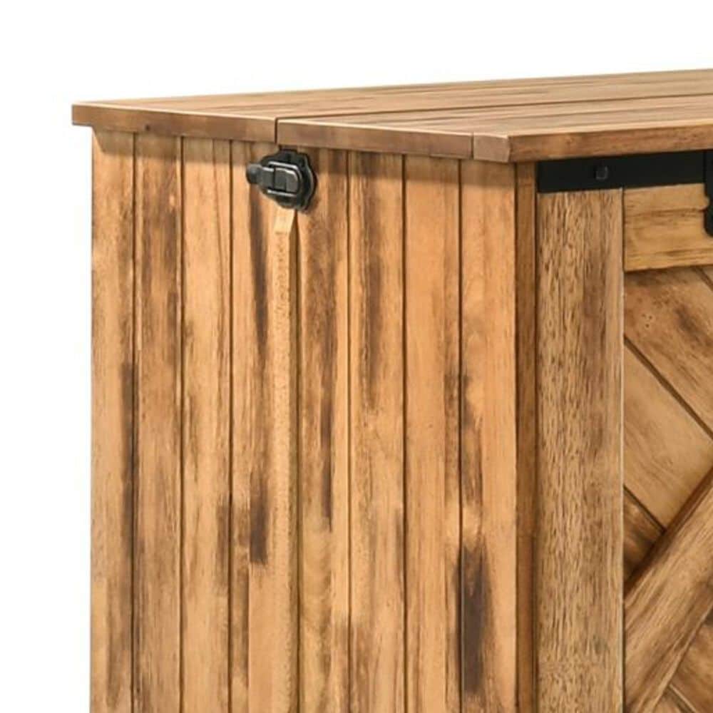 New Day Furniture Ranchero Queen Murphy Cabinet in Bakar with Mattress , , large