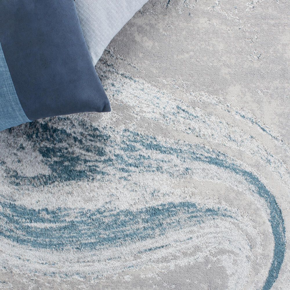 Safavieh Orchard 6&#39;7&quot; Square Grey and Blue Area Rug, , large