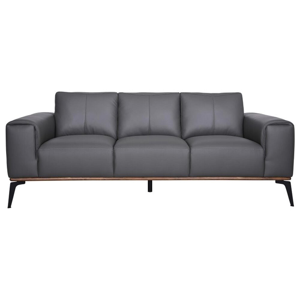 37B Pietro Stationary Leather Sofa in Gray, , large