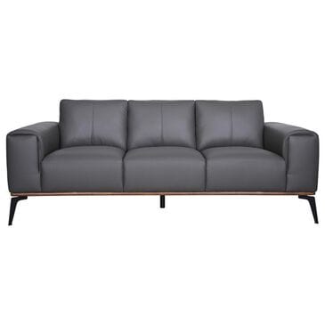 37B Pietro Stationary Leather Sofa in Gray, , large