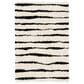 Safavieh Venus Shag VNS603A 8" x 10" Ivory and Black Area Rug, , large