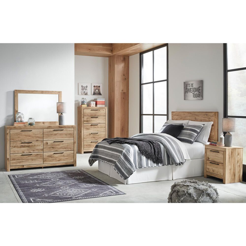 Ashley Hyanna Full Panel Headboard in Golden Rustic, , large