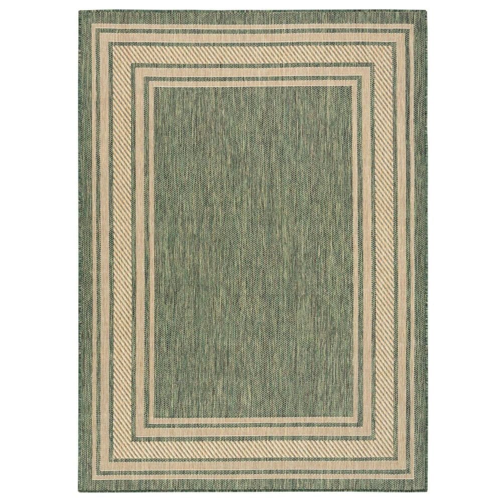 Nourison Horizon HOZ03 Green 6" x 9" Indoor/Outdoor Area Rug, , large