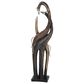 Maple and Jade Eclectic Giraffe Sculpture in Copper, Brass and Silver, , large