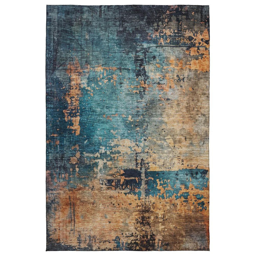 Dalyn Rug Company Nouveau NV14 3" x 5" Teal Indoor/Outdoor Area Rug, , large