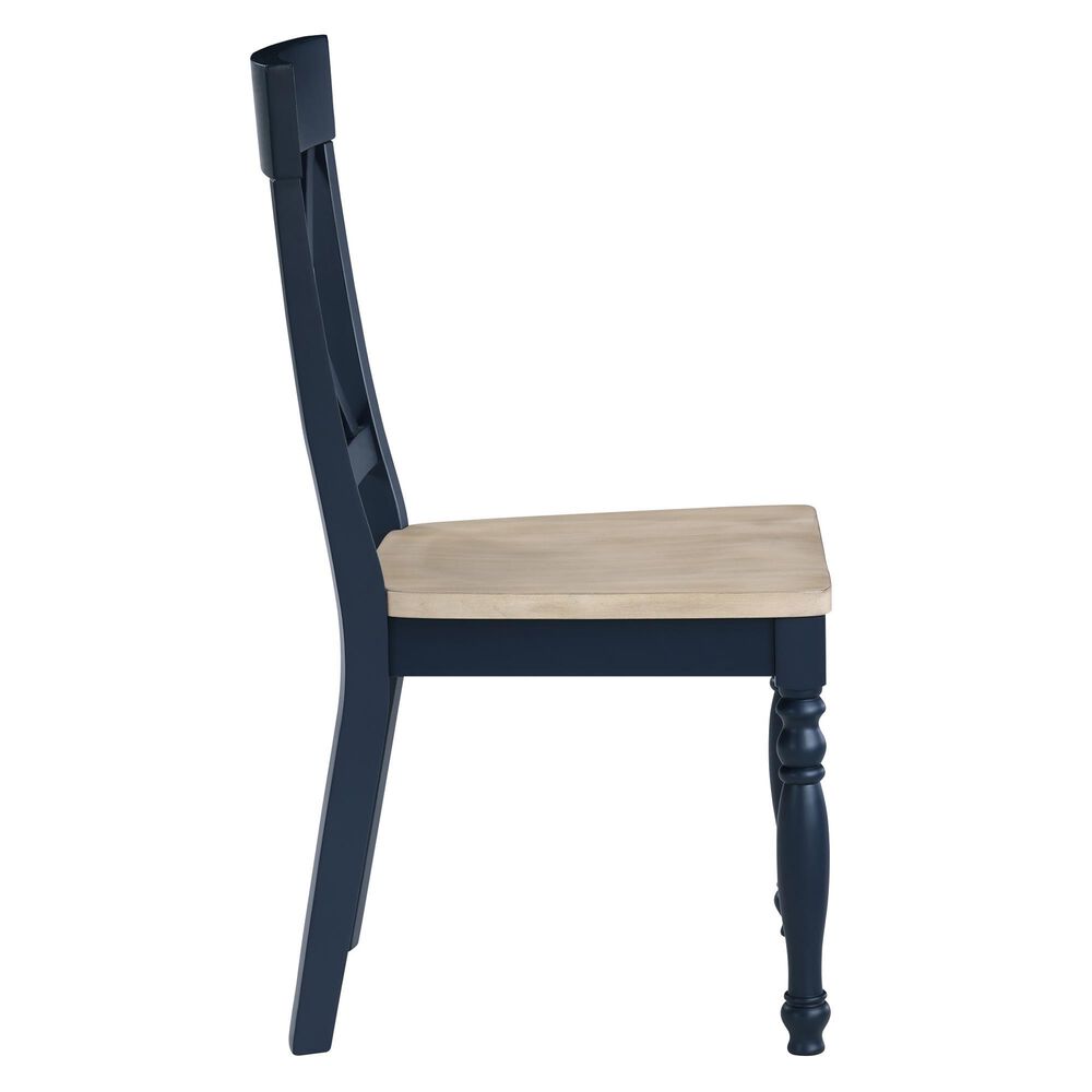 Steve Silver Darcy Dining Side Chair in Blue, , large