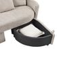 Lifestyle Solutions Beckett Stationary Storage Sofa in Taupe, , large