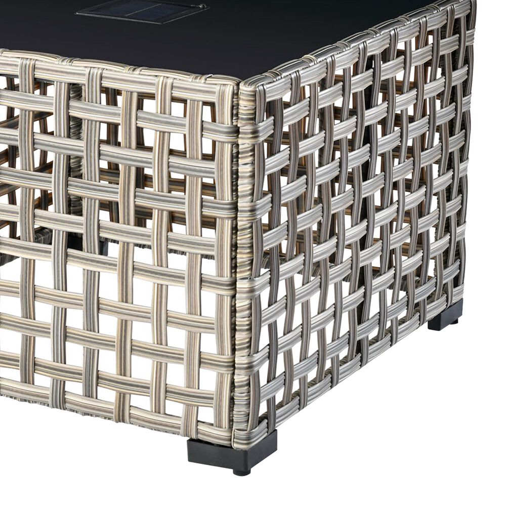 HOMLUX 6-Piece Patio Conversation Set with Coffee Table in Light Grey, , large