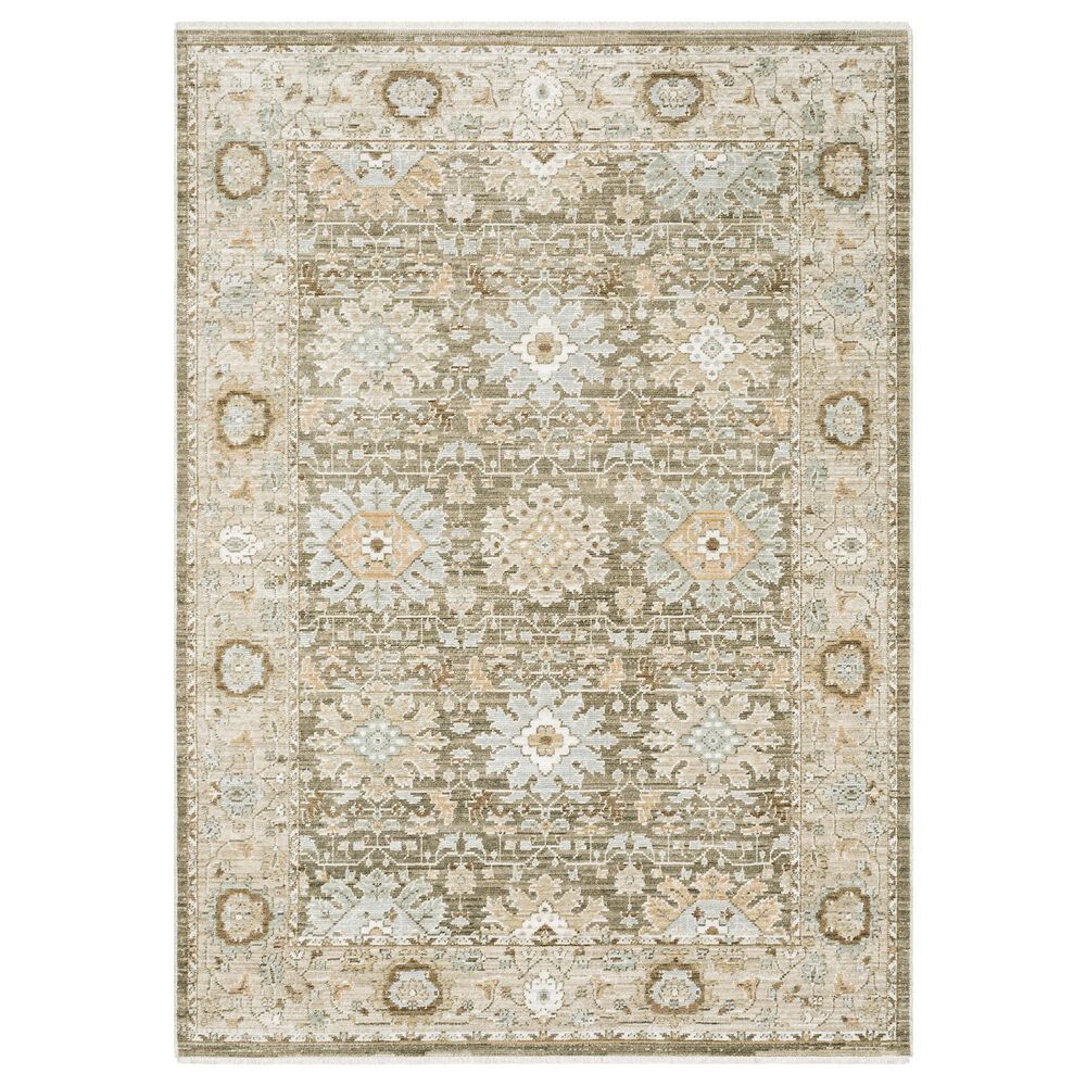 Oriental Weavers Lola LLA03 Brown and Blue 5"3" x 7"6" Area Rug, , large
