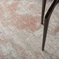 Nourison Rustic Textures Light Grey and Rust 5"3" x 7"3" Area Rug, , large