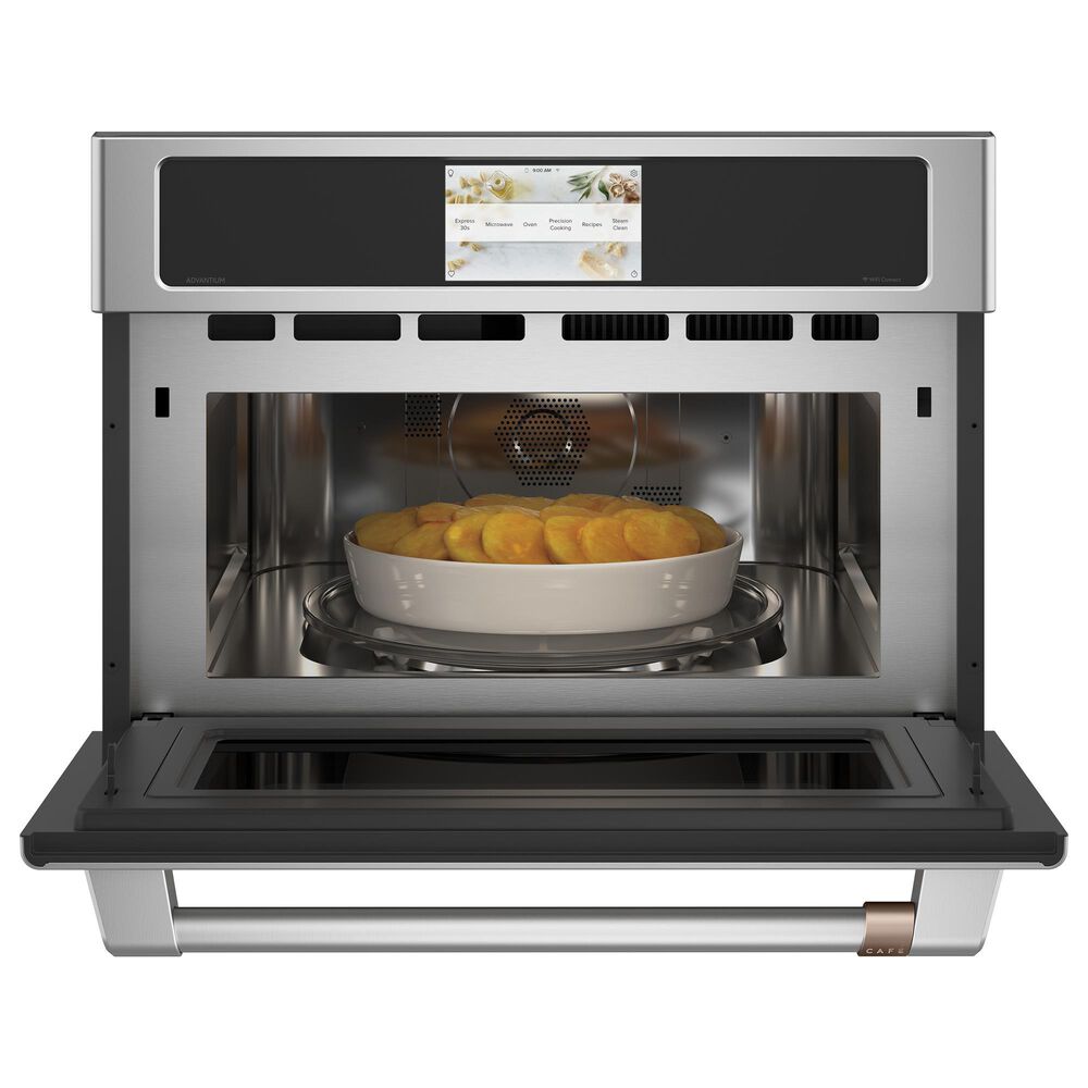 Cafe 1.7 Cu. Ft. 27&quot; Built-In Smart Microwave Oven with 120V Advantium Technology in Stainless Steel, , large