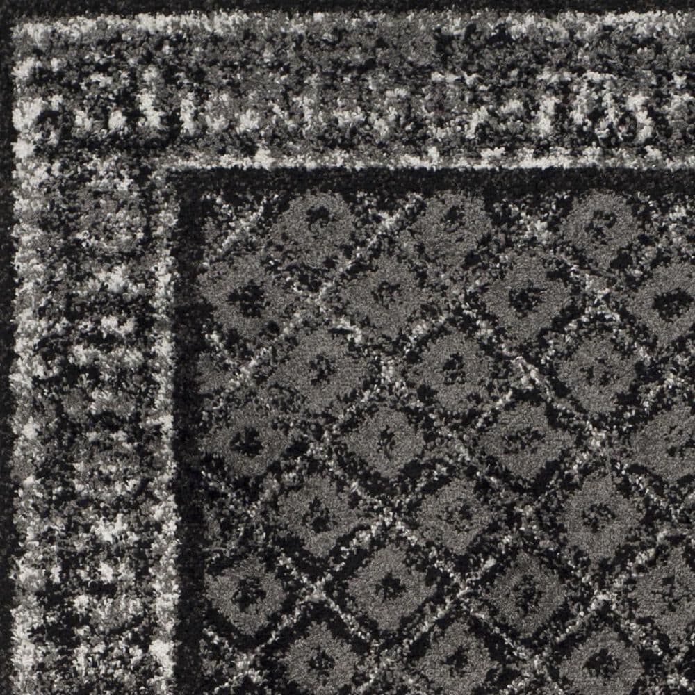 Safavieh Adirondack ADR110A-6R 6&#39; x 6&#39;  Black/Silver Round Rug, , large