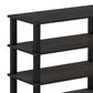 HOMLUX 4-Tier Shoe Rack in Espresso and Black, , large