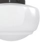 Hunter Saddle Creek 1-Light Mini Semi Flush with Shiny Cased White Glass in Noble Bronze, , large