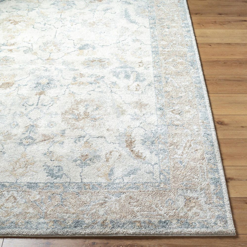 Surya Avellino 5&#39;3&quot; x 7&#39; Light Beige, Light Gray, Tan, Gray, Deep Teal and Light Olive Area Rug, , large