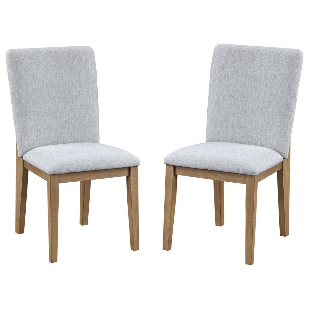 HOMLUX Armless Dining Chair in Gray (Set of 2), , large