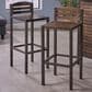 Hearth and Haven Milos Outdoor Bar Stool in Dark Brown (Set of 2), , large