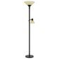 Cal Lighting Brayton Torchiere Floor Lamp in Black, , large
