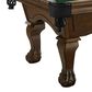 Imperial Hayden 8" Pool Table with Ball and Claw Leg in Russet, , large