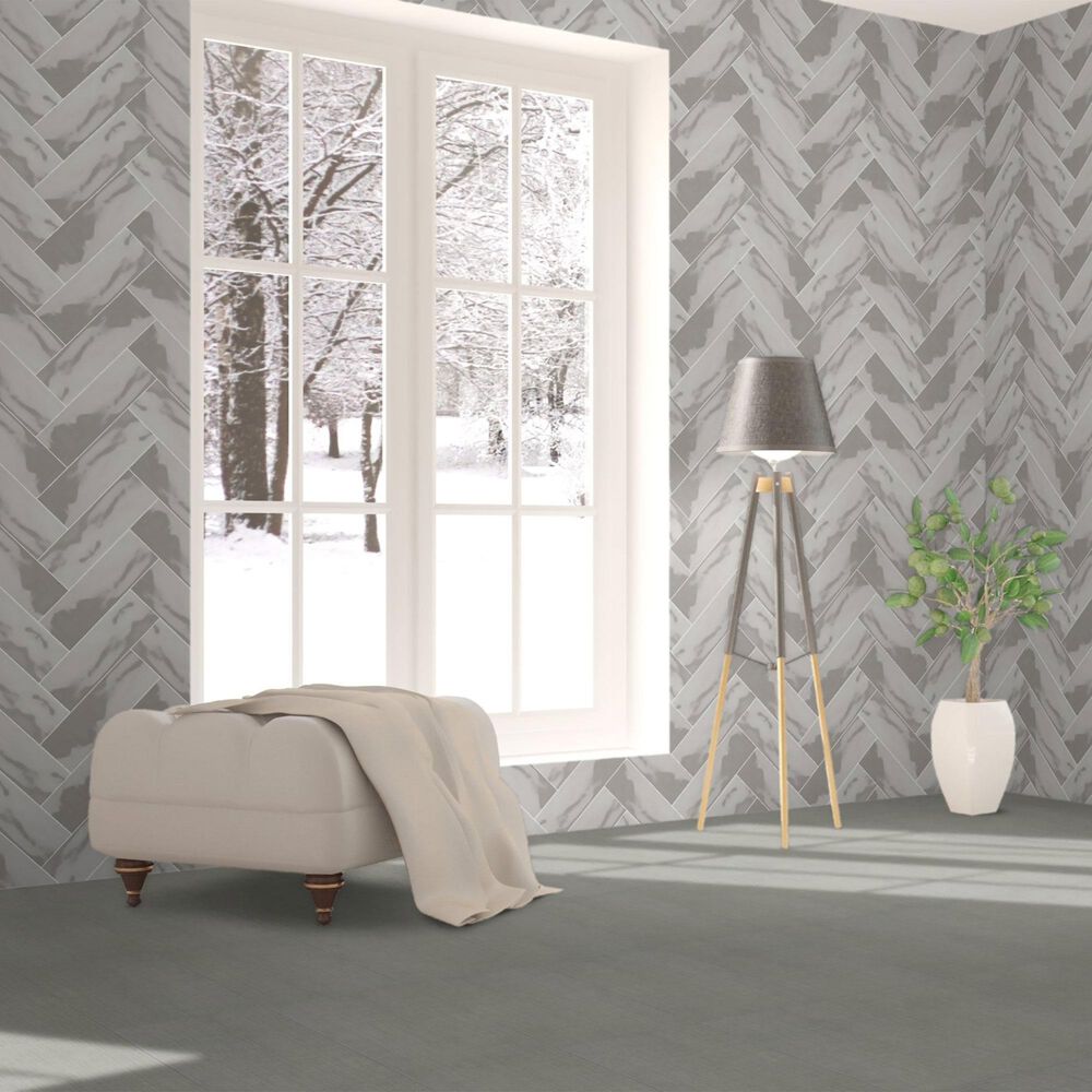 Dal-Tile Mythology Harmonia Undulated 4&quot; x 12&quot; Ceramic Subway Tile, , large