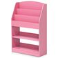HOMLUX 5-Tier Magazine Bookshelf in Pink, , large