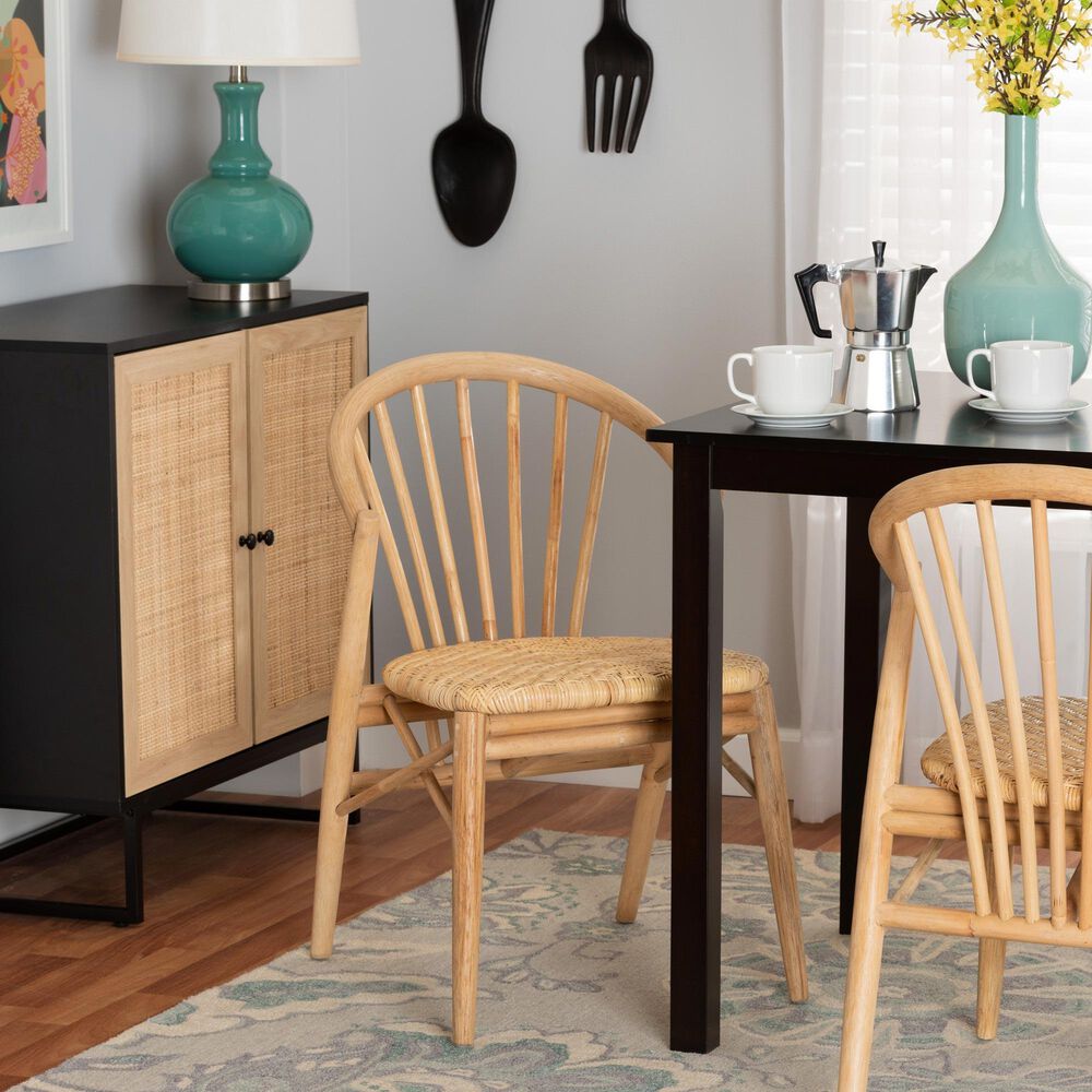 Baxton Studio Kobe Side Chair in Natural Brown, , large