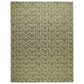 Nourison Horizon HOZ01 Green 10" x 14" Indoor/Outdoor Area Rug, , large