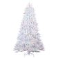 The Gerson Company 7.5" Parkview Pine Artificial Christmas Tree with Multicolored LED Lights in White, , large