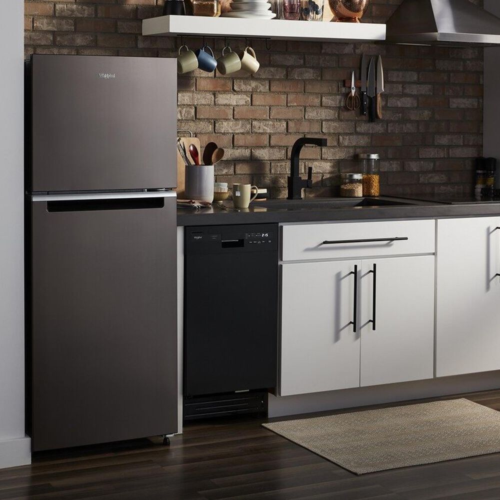 Whirlpool 24&quot; Top Freezer Refrigerator in Black Stainless Steel, , large