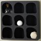Maple and Jade 19" Wall Shelf with Abstract Block Shapes in Black, , large