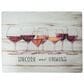 Boston International Uncork and Unwind Small Cutting Board in Cream, Light Brown, Red, Purple and Orange, , large