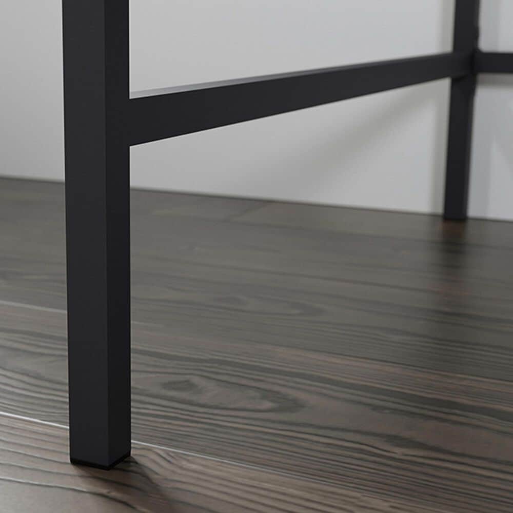 Sauder Nova Loft Writing Desk in Grand Walnut and Black, , large