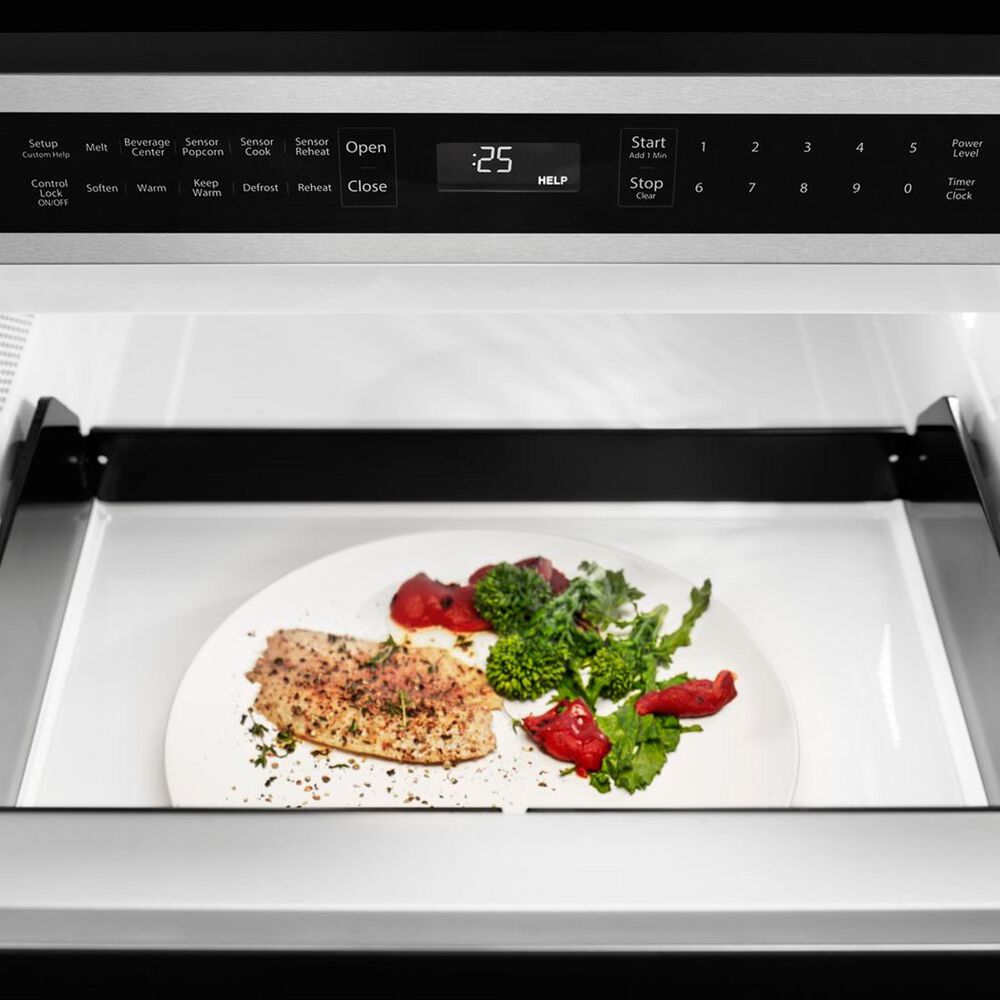 KitchenAid 24" UnderCounter Microwave Oven Drawer in Stainless Steel Nebraska Furniture Mart