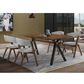 Blue River Laredo and Rowan 5-Piece Dining Set in Walnut and Black, , large