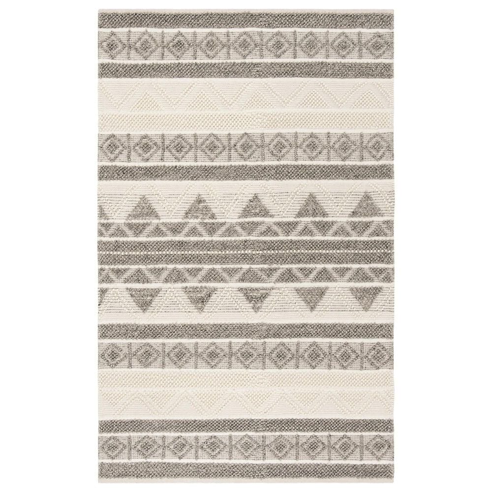 Safavieh Natura 6" x 9" Ivory and Grey Area Rug, , large