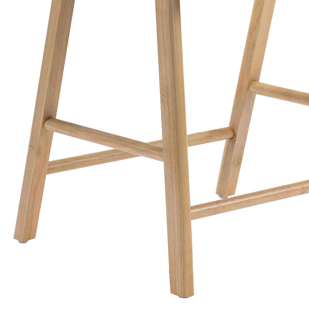 OSP Home Solid Wood Counter Stool with Black Upholstery, , large