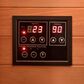 EZlife 1-Person Low EMF Infrared Solo Sauna with Red Light in Charcoal Gray, , large