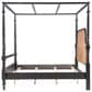 Legacy Classic Vintage Market 3-Piece Queen Post Canopy Bedroom Set in Barnwood Oak and Kettle Black, , large