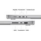 Apple MacBook Pro 16.2" Laptop - Apple M4 Pro chip 14-core - 48GB RAM - 20-core GPU - 512GB SSD in Silver with 3-Year AppleCare+, , large