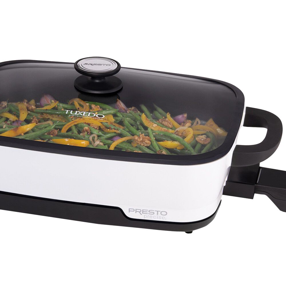 Presto Precise 16&quot; Tuxedo Digital Precision Skillet in Black and White, , large