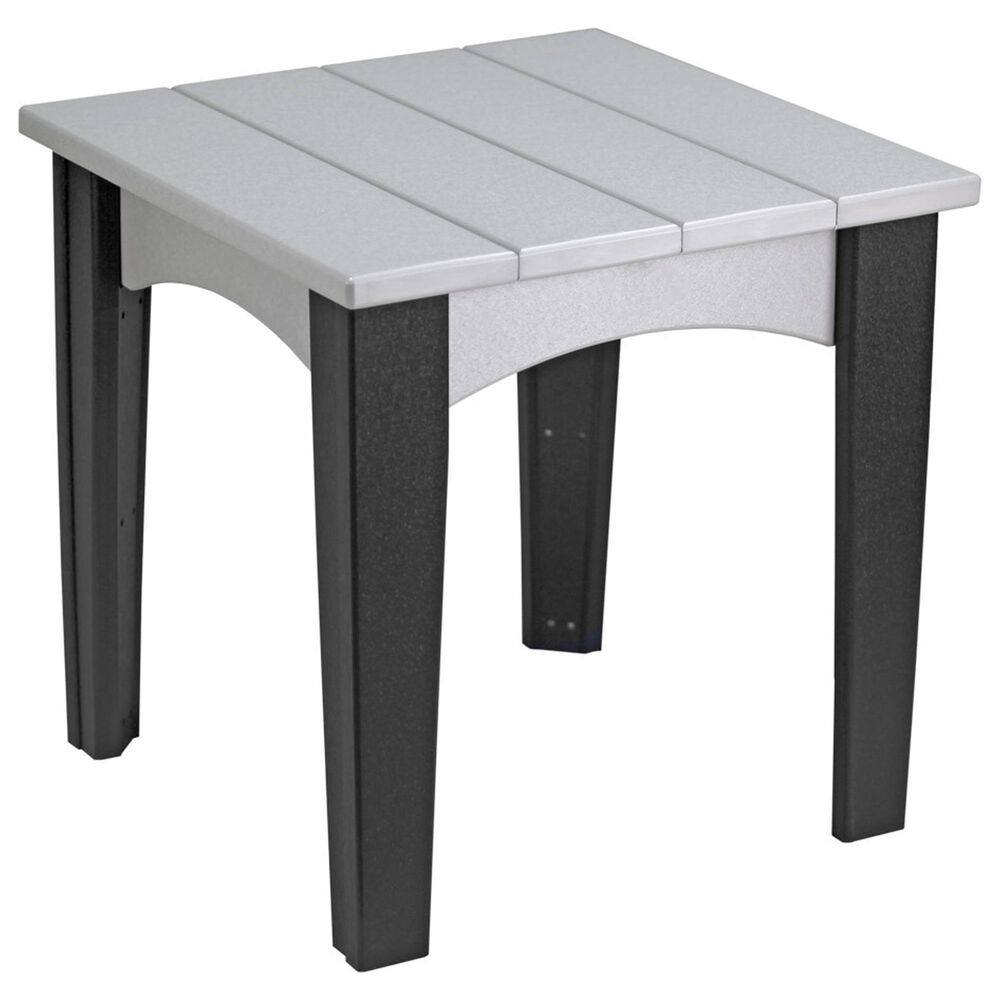 Amish Orchard Island End Table in Dove Gray and Black, , large